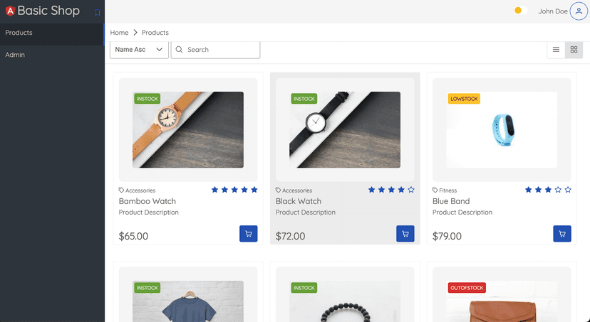 Basic shop